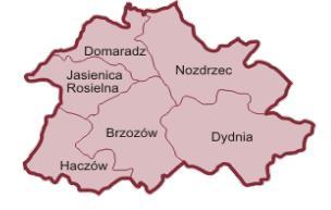 Założena pala Gmny Haczó Źródło: maps.google.pl Rysunek 1. Obszar Gmny Haczó.