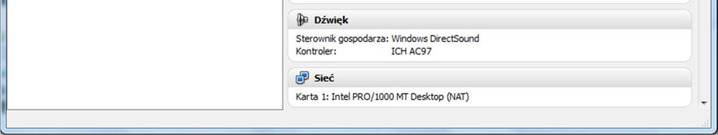 VM VirtualBox. 2. Spróbuj uruchomić maszynę wirtualną.