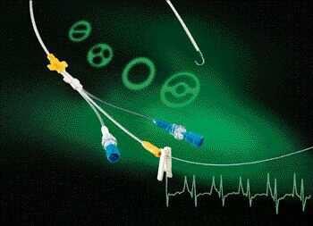 Certofix Mono Zestawy cewników jednoświatłowych do cewnikowania żyły głównej zakładanych metodą Seldingera, z możliwością odczytu wewnątrzprzedsionkowego EKG Certofix z kabelkiem łączącym do EKG -