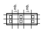 grubość linii 0,35 0,25 0,25 0,18 BUBI05 inna budowla inżynierska Wartości RGB obrysu powierzchni znaku kartograficznego: 10, 9, 9.