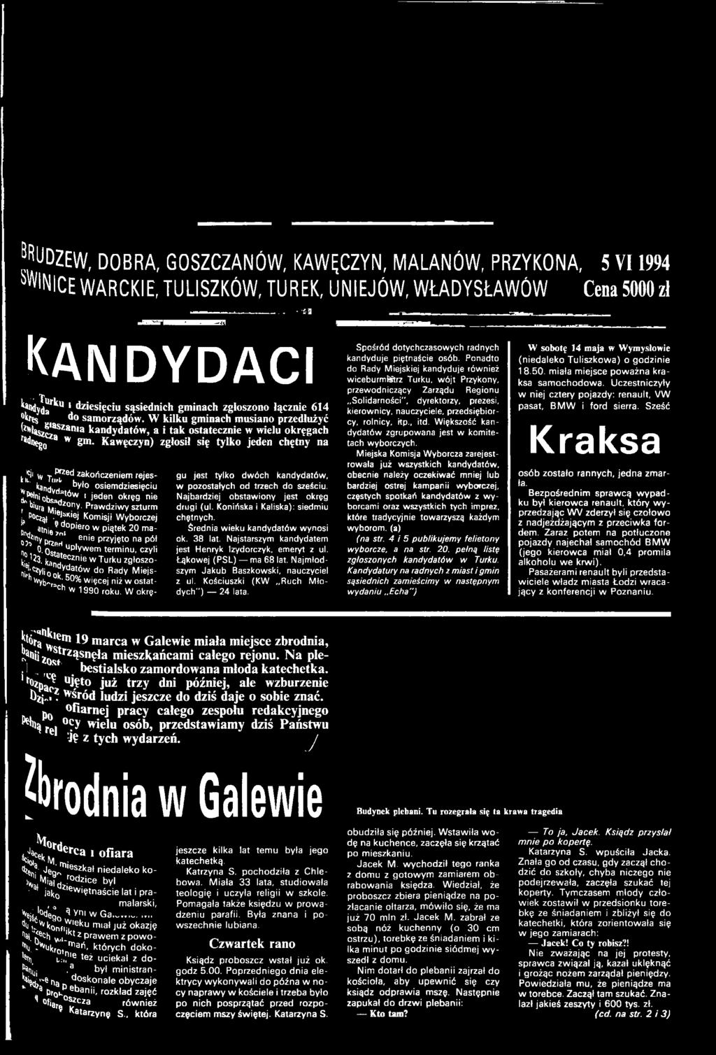 31100 W kulturze chrzecijaskiej to wito odrodzenia i nad- 18.00 Randka w ciemno. 18.45 W kraju zanie krzywki w nr 5/94 w Malanowie, nagrod MAX - Wielkopolska Biblioteka Cyfrowa