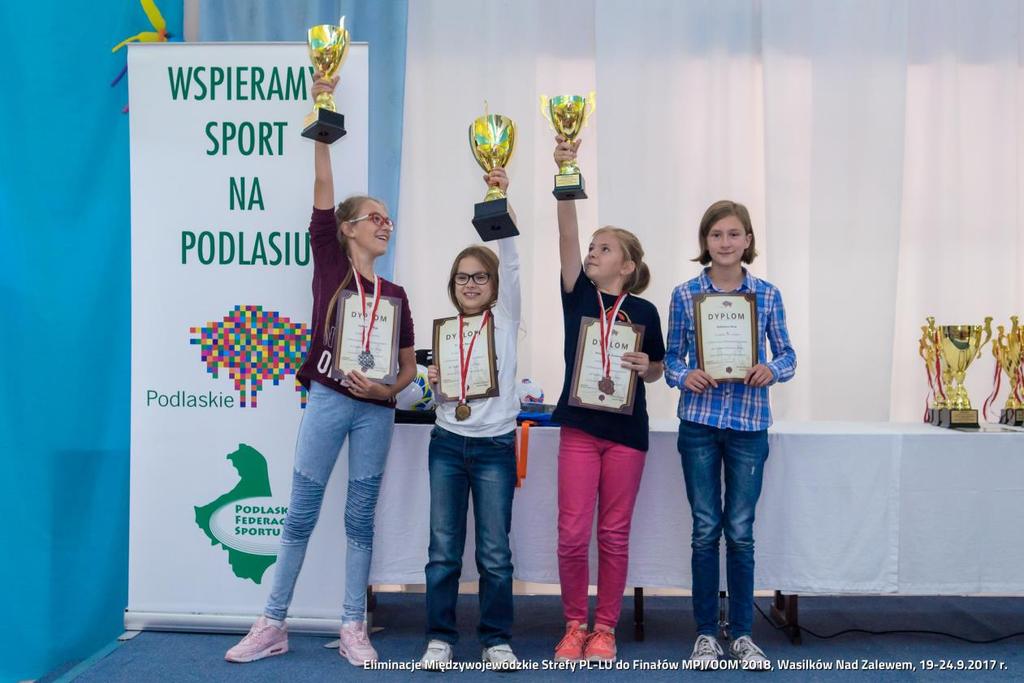 Juniorki młodsze do 11 lat: 1. Pałejko, Maria PL KSz. Hańcza Suwałki 2007 7,5 2. Garbowska, Maja PL MUKS Stoczek 45 Białystok 2006 7,0 3. Arciszewska, Zuzanna PL MUKS Stoczek 45 Białystok 2006 7,0 4.