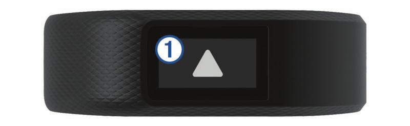 Urządzenie synchronizuje się automatycznie po uruchomieniu aplikacji Garmin Connect Mobile. Zakładanie urządzenia i odczytywanie tętna Załóż urządzenie vívosport powyżej kości nadgarstka.