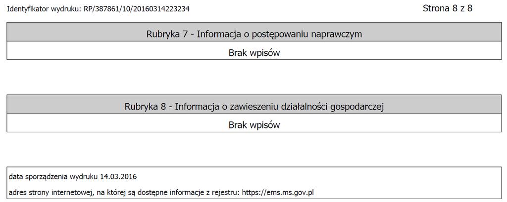 Załącznik 1 Aktualny odpis z rejestru