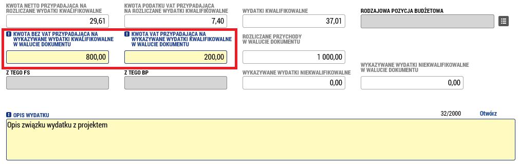 Ostateczne przeliczenie zostanie przeprowadzone przed sfinalizowaniem zestawienia.