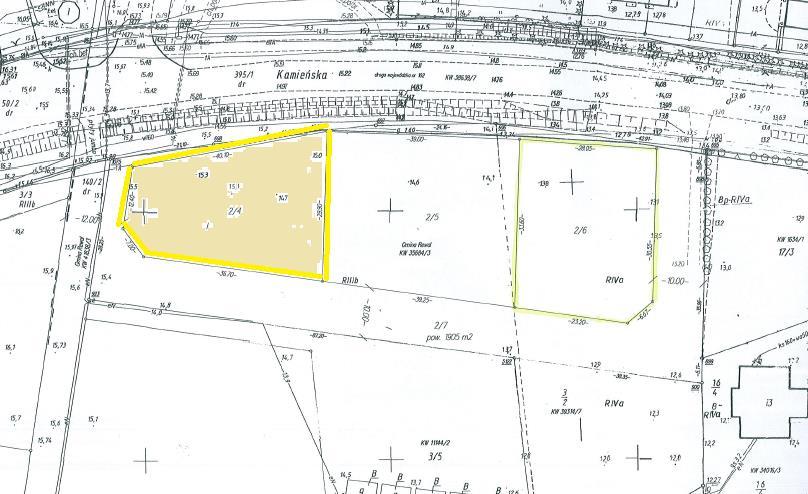 Mapa zasadnicza Lp. Położenie Nr księgi wieczystej 3. Śliwin Al. Lipowa 1A SZ1G/00027899/4 Nr działki Pow.