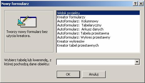 Tworzenie formularzy