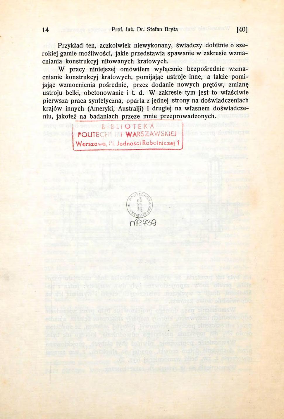 14 Prof. Inż. Dr.