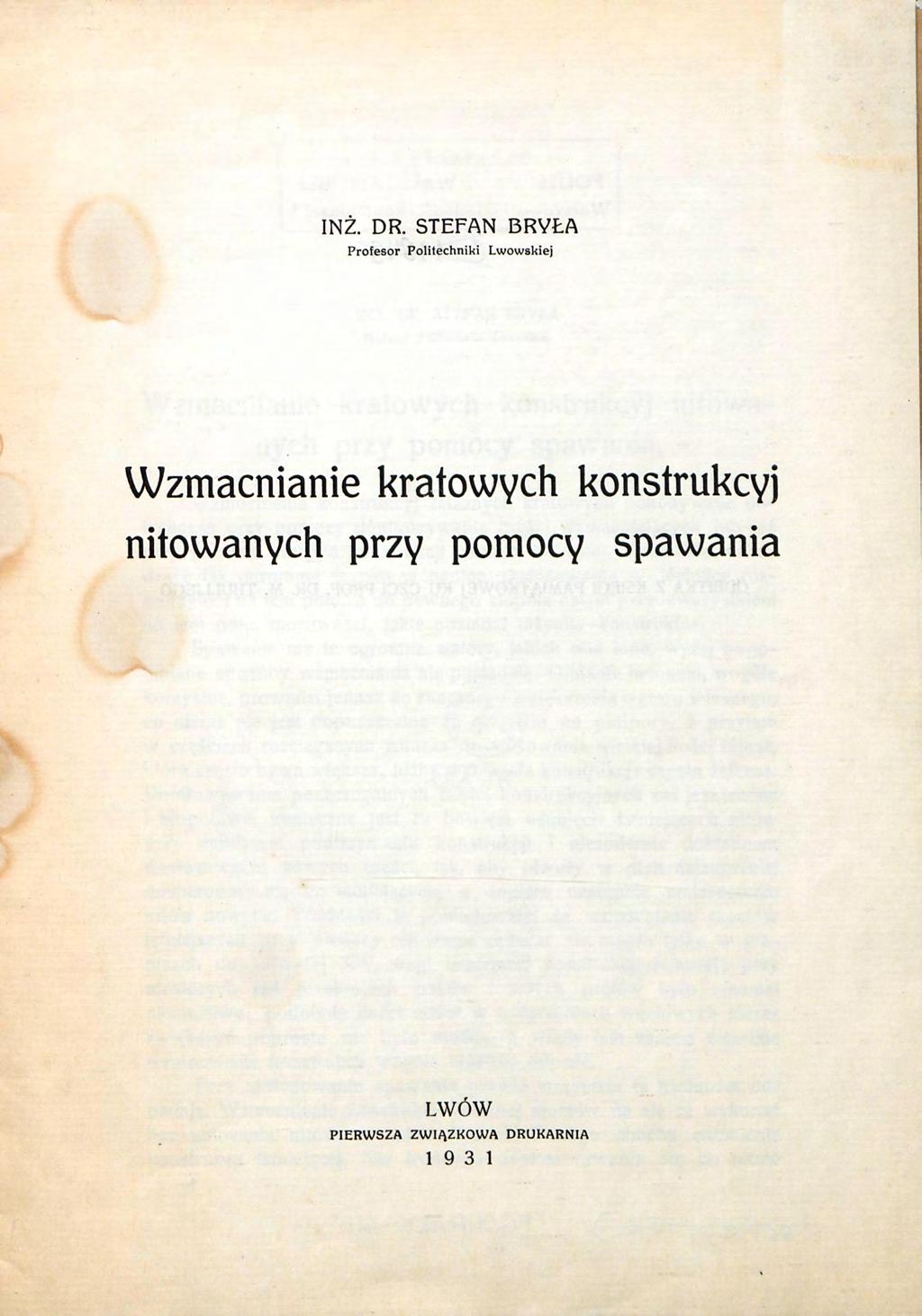 INŻ. DR.