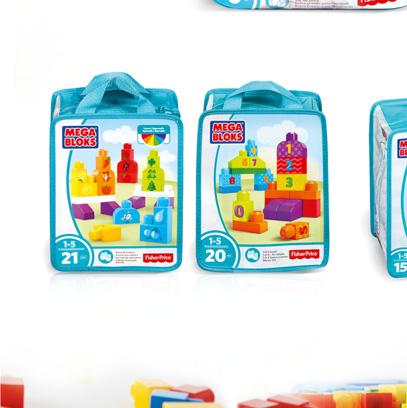 wiek: 12 m+ Klocki 80 elementów Torba (CYP72) Asortyment