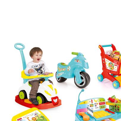 Seria produktów licencyjnych Fisher-Price w ofercie DOLU obejmuje artykuły przeznaczone zarówno dla najmłodszych dzieci, jak i przedszkolaków.