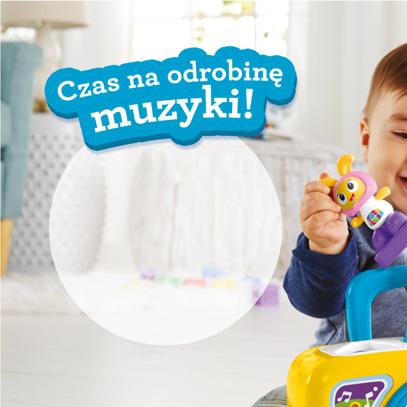 Interaktywny Magnetofonik BeBo (FJB66) Każda postać ma inny kształt podstawy, dzięki czemu starsze dzieci mogą sortować figurki w