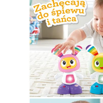 Muzyczni Miniprzyjaciele Asortyment (FFF45 ) (sprzedawane oddzielnie) Ulubieni przyjaciele Twojego malucha powracają w nowej, mniejszej wersji, więc dzieci mogą zabrać ich ze sobą i tańczyć,