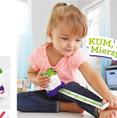 Żabka zachęca przedszkolaki do mierzenia różnych przedmiotów w poszukiwaniu odpowiedniego rozmiaru. wiek: 3L+ Zawartość edukacyjna w języku polskim. Nowość!