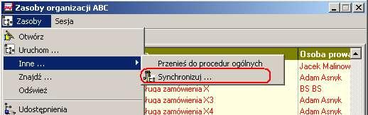 Interfejs uproszczony. ZPKSoft Synchronizator DSynch.exe umożliwia synchronizację wybranych obiektów podczas pracy w systemie ZPKSoft Doradca.