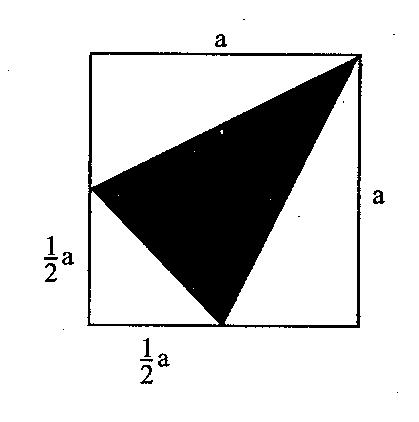 WOJEWÓDZKIE KONKURSY PRZEDMIOTOWE 016/017 GIMNAZJUM Zadanie 10. (1 p.) Pole zamalowanego trójkąta jest równe A. B. C. D. a 8 1 a 5 a 8 a 4 Zadanie 11. (1 p.) Boki równoległoboku mają długości 1 cm i 9 cm, a krótsza wysokość jest równa 4 cm.