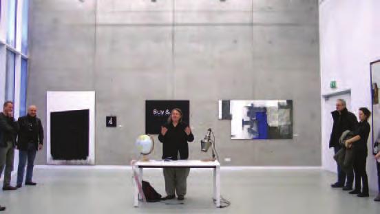 Ewa Zarzycka wystąpienie, Wystawa Lublin-Wrocław, Galeria NEON ASP 04.2013 śnie dziełem i materiałem performance (artystka wykonuje tzw.