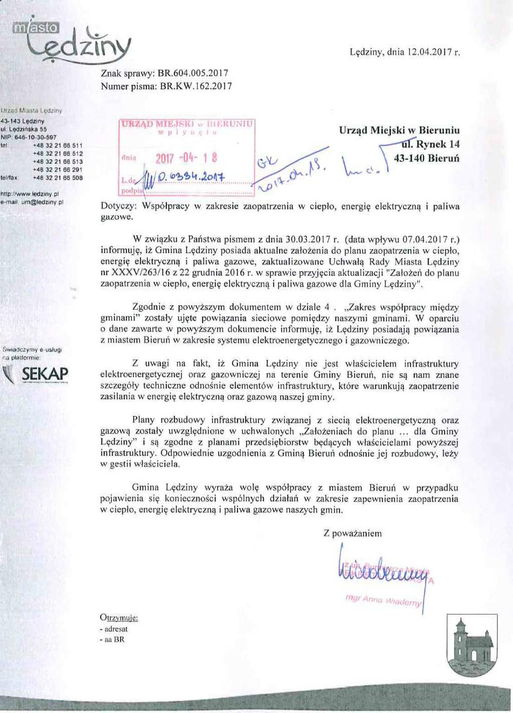 W CIEPŁO, ENERGIĘ ELEKTRYCZNĄ I