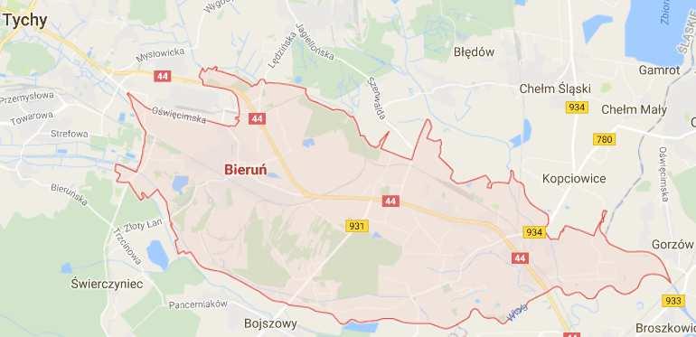 02. OGÓLNA CHARAKTERYSTYKA GMINY 2.1. Podział administracyjny, powierzchnia, położenie Gmina Bieruń położona jest w południowo wschodniej części województwa śląskiego, w powiecie bieruńsko lędzińskim.