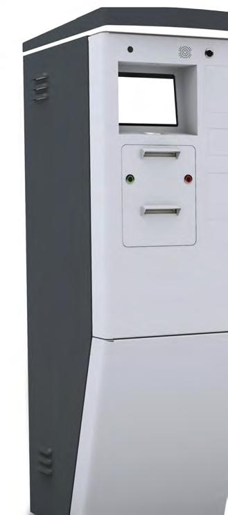 Obudowa wykonana ze stali nierdzewnej AISI 430 o grubości 1,5 mm pokrytej poliestrową farbą proszkową. Mikrosensor wykrywający otwarcie drzwi. Komunikacja ethernet. Sterowanie szlabanem.