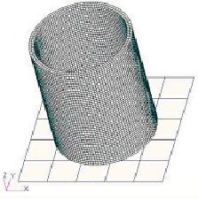 Numerical-Experimental Investigation of Failure Energy of Composite Energy Absorbing Panels Rys. 3. Schemat modelu numerycznego tulejki Fig. 3. Numerical model of the sleeve Rys. 4.