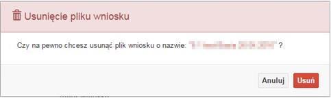 Opis kolumn dostępnych na Liście wniosków nazwa pliku nazwę pliku można w każdej chwili zmienić przy pomocy ikony ; autor wniosku nazwa autora wniosku została uzupełniona podczas rejestracji konta.