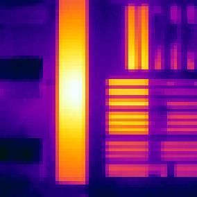 termowizyjne z przetwornikiem o rozdzielczości np. 160x120 punktów i wyświetlaczem LCD o rozdzielczości 320x240 pikseli.