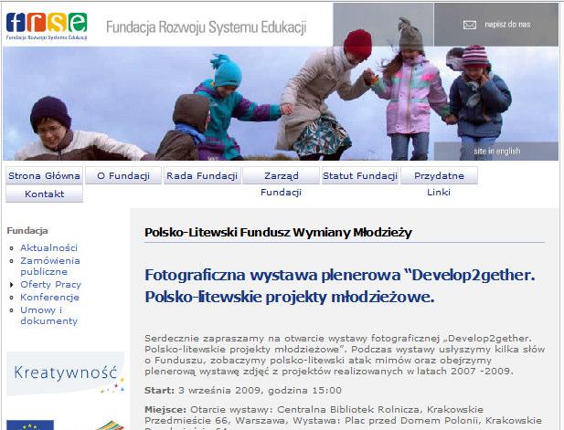 PRZYDATNE ŹRÓDŁA INFORMACJI Polsko-Litewski Fundusz