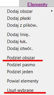 Oczywiście równie dobrze można było najpierw usunąć elementy, a potem przesuwać węzły.