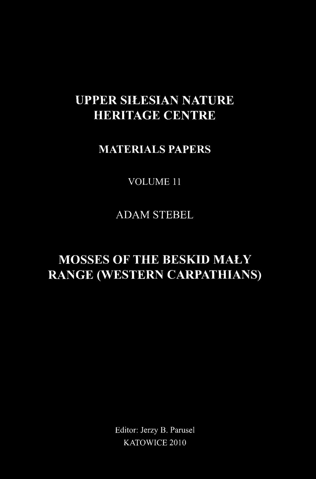MOSSES OF THE BESKID MALY RANGE (WESTERN