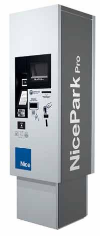 Kasa automatyczna NicePark Pro Premium Funkcjonalność skanuje bilet z kodem QR. Posiada monitor o przekątnej ekranu 7.
