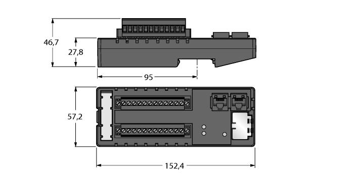 FLC/ARGEE programowalne Urządzenie podrzędne EtherNet/IP Urządzenie podrzędne Modbus TCP Urządzenie podrzędne PROFINET 2 porty RJ45 do podłączenia sieci Zintegrowany switch ethernetowy 10/100 Mbps,