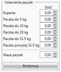 powyżej 31,5kg, prócz ilości należy podać łączną masę