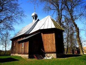 ) Gotycki kościół św. Mikołaja (XIV w., rozbudowany XVIII/XIX w.). 53 05'11"N 19 11'43"E na mapie:l Kleszczyn Kaplica z 1704 roku Drewniana kaplica odpustowa z 1704 roku.