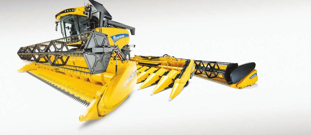 575 mm WYSOKOWYDAJNE ZESPOŁY ŻNIWNE DO ZBIORU ZBÓŻ GWARANCJĄ WYDAJNOŚCI KOMBAJNÓW SERII CX Równomierny przepływ masy żniwnej od samego początku: nagarniacz o dużej średnicy i łatwej regulacji,