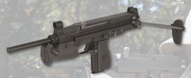 Pistolet maszynowy BRS-99 Fot. 11. Pistolet maszynowy BRS-99 (www.fabrykabroni.pl). BRS-99 zasilany nabojem typu 9 x 19 mm Parabellum, jest samopowtarzalną odmianą PM-98 przeznaczoną na rynek cywilny.