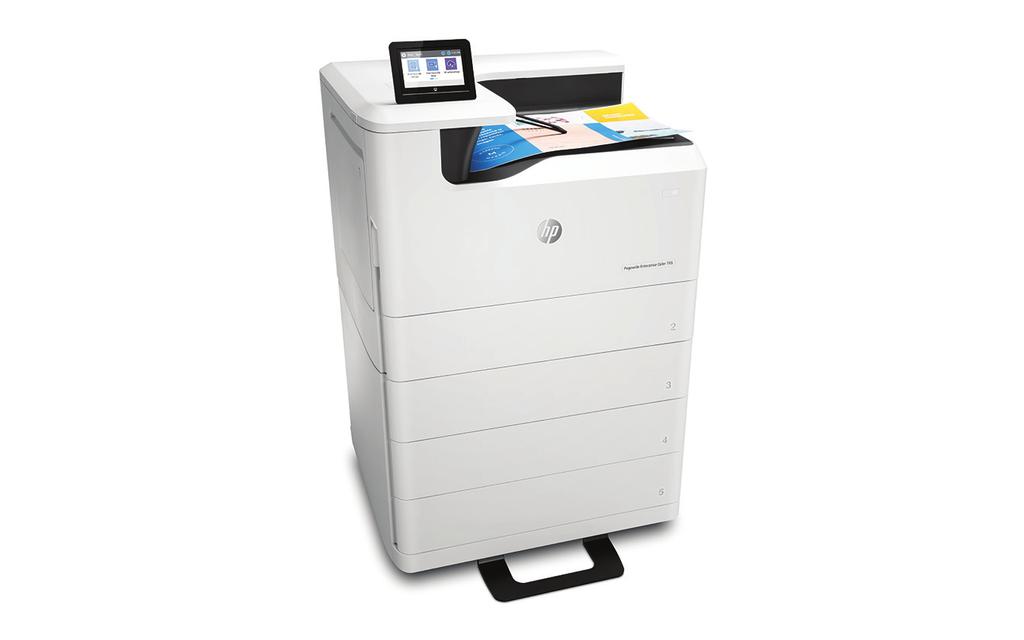 Dane techniczne Urządzenie kolorowe HP PageWide Enterprise 765dn Nowy model drukowania Nowoczesne firmy poszukują przyszłościowych technologii dlatego właśnie firma HP opracowała rozwiązanie nowej