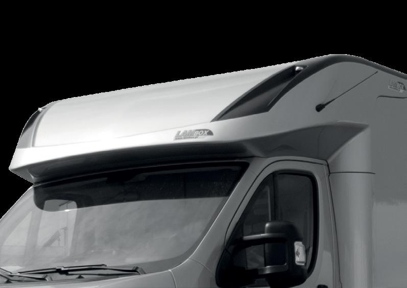 Zabudowy LAMBox Zabudowy transportowe LAMBox, czyli zabudowa w pełni zintegrowana z kabiną kierowcy, dzięki swojej dużej przestronności doskonale sprawdzi się podczas transportu przedmiotów, zarówno