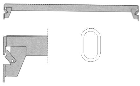 Słupek aluminiowy z kołnierzem Stosowany do formowania konstrukcji ramy rusztowania aluminiowego.