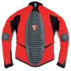 Kołnierzyk wykonany z termoformowalnego materiału z miękkimi wstawkami. "Wave Back Protector" - ochraniacz na plecy przewiewny, ergonomiczny, z wewn.