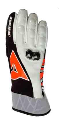 Hands Project Carbon Duel Gloves wodoodporna skóra elastyczna tkanina D-Dry elastyczne wstawki z D- Stone ergonomiczny krój ochraniacze Techno ochraniacze z włókien węglowych 645,00 zł