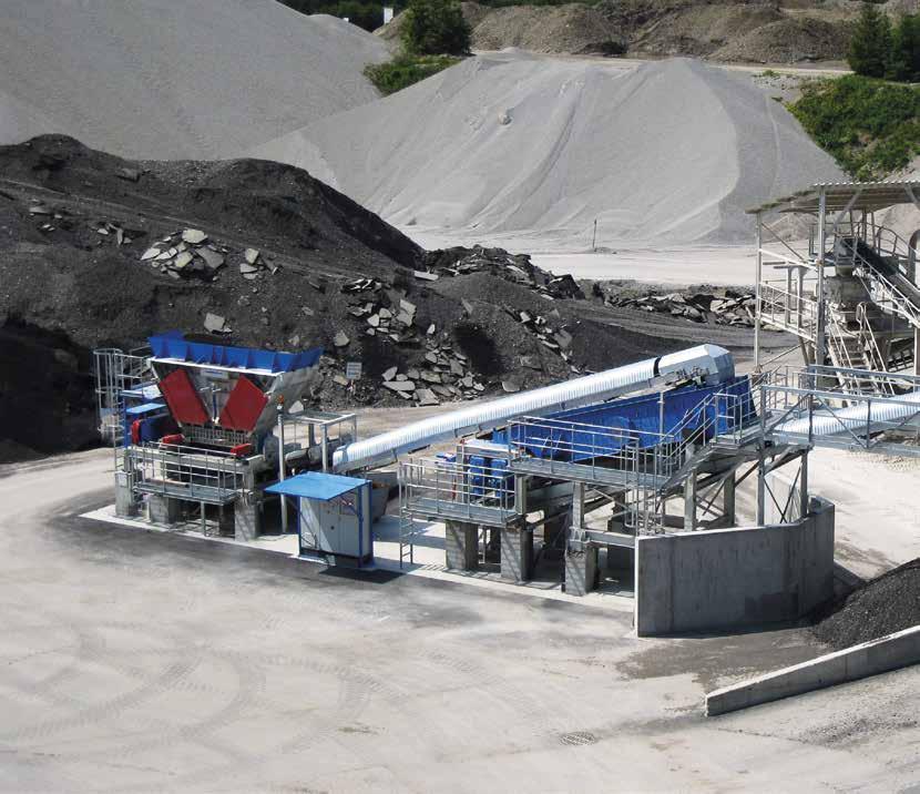 // GRANULATOR STACJONARNY GRANULATOR Granulator BENNINGHOVEN rozdrabnia stary asfalt, nie niszcząc pierwotnej struktury ziaren.