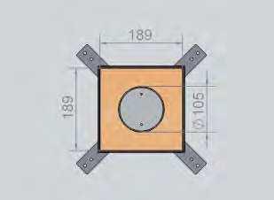 Uwaga: tubus należy zamawiać ekstra. Oznaczenie handlowe tubusa: ZEA TUL 55, nr katalog. 681 182 555. Tubus wystaje (ca. 55 mm) nad poziom podłogi.