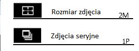 Interfejsu Trybu Testowego. Następnie naciśnij przycisk zasilania aby nagrać film. Naciśnij przycisk ponownie aby zatrzymać nagrywanie. Ustawienie: Naciśnij Menu/OK aby wejść w tryb foto+video.