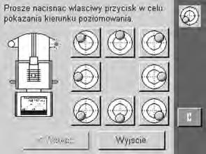 1 Aby uruchomić asystenta poziomowania, należy dotknąć przycisku [Info]. Asystent poziomowania przeprowadzi użytkownika przez procedurę poziomowania.