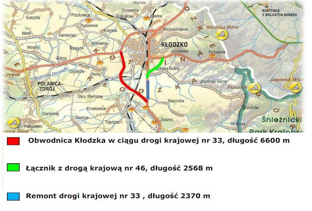 Obwodnica Kłodzka Umowa podpisana została 23.01.2015r., wartość umowy ok.