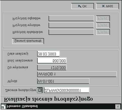 6. Realizacja zlecenia produkcyjnego Utworzenie realizacji zlecenia produkcyjnego powoduje zmniejszenie ilości wyrobów do wykonania na zleceniu produkcyjnym, którego dotyczy.