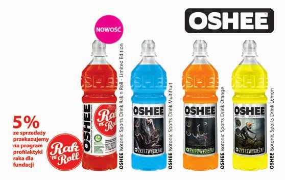 NAPÓJ IZOTONICZNY OSHEE 0,75 l 3,32 zł / 1 l