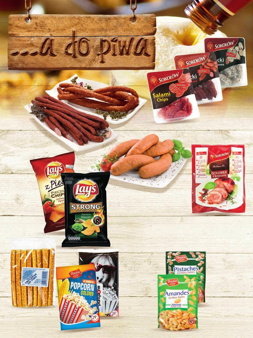 od 8 zł 24 99 od 32,99 KABANOSY WIEJSKIE KABANOSY Z INDYKA WIEJSKIE PYSZNOŚCI PREMIUM 2 zł 3 99 5,99 SALAMI CHIPS SNACKI WĘDZONE SNACKI PLEŚNIOWE SOKOŁÓW 80-100 g od 39,90 do 49,88 zł / 1 kg 3 49