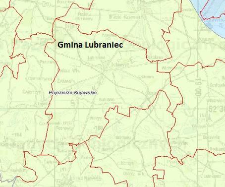 Rysunek 3. Położenie fizyczno-geograficzne Gminy Lubraniec Źródło: Państwowy Instytut Geologiczny, Centralna Baza Danych Geologicznych, web3.pgi.gov.pl 3.1.3. Warunki klimatyczne Zgodnie z regionalizacją rolniczo klimatyczną wg W.
